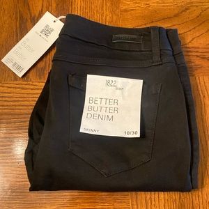 1822 Better Butter Denim Skinny black Size 10/30